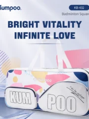 Kumpoo Colorful Badminton Rectangle Kitbag